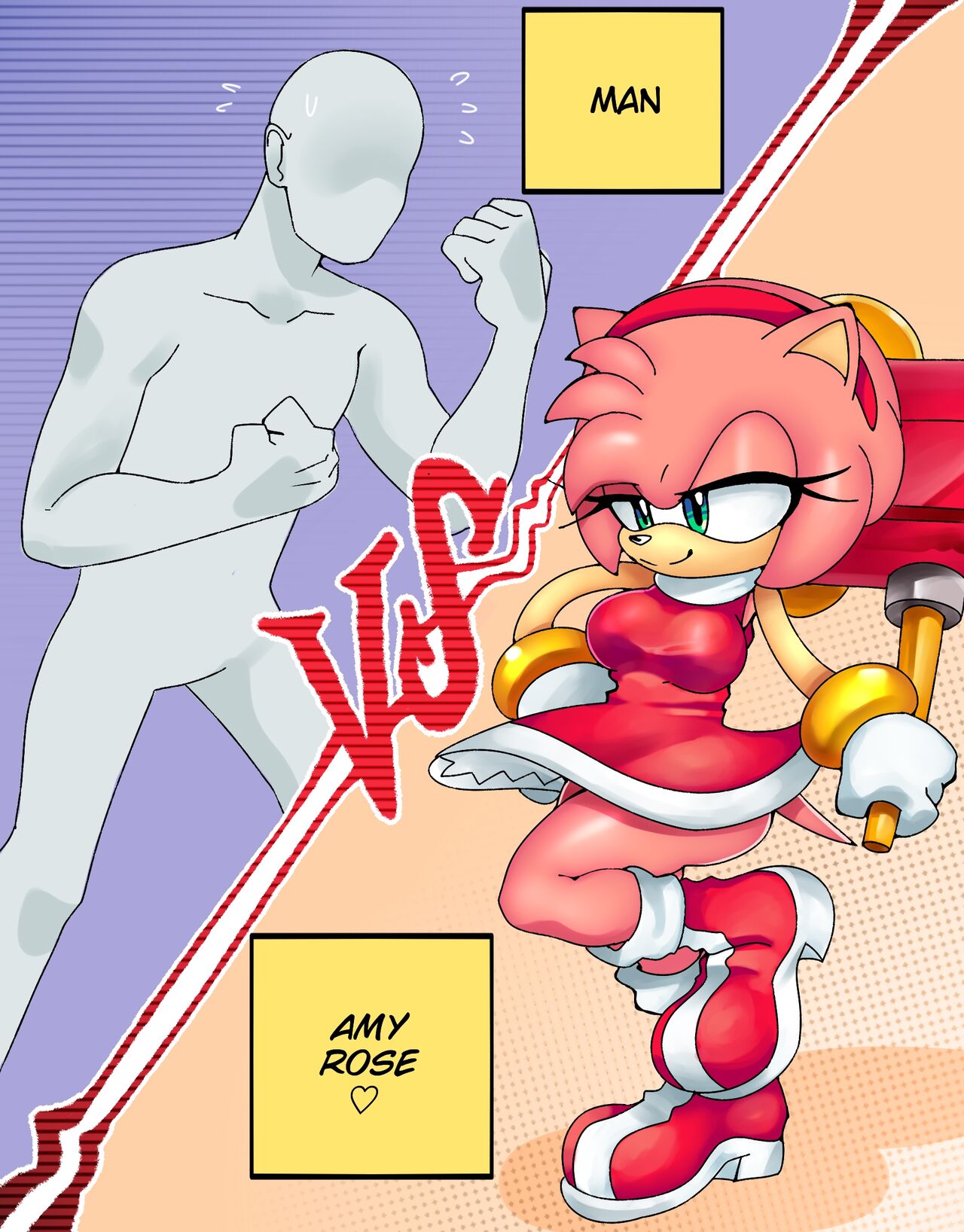 Amy Rose vs Man page 1 full