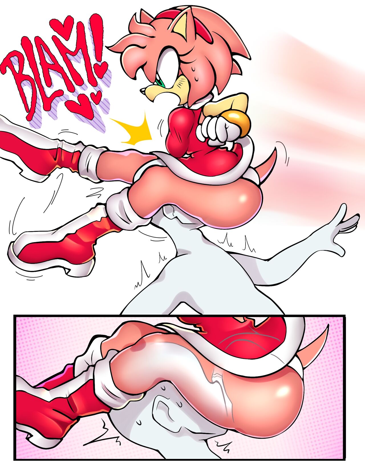 Amy Rose vs Man page 4 full