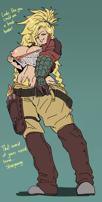I see new Monster Hunter Girl cover