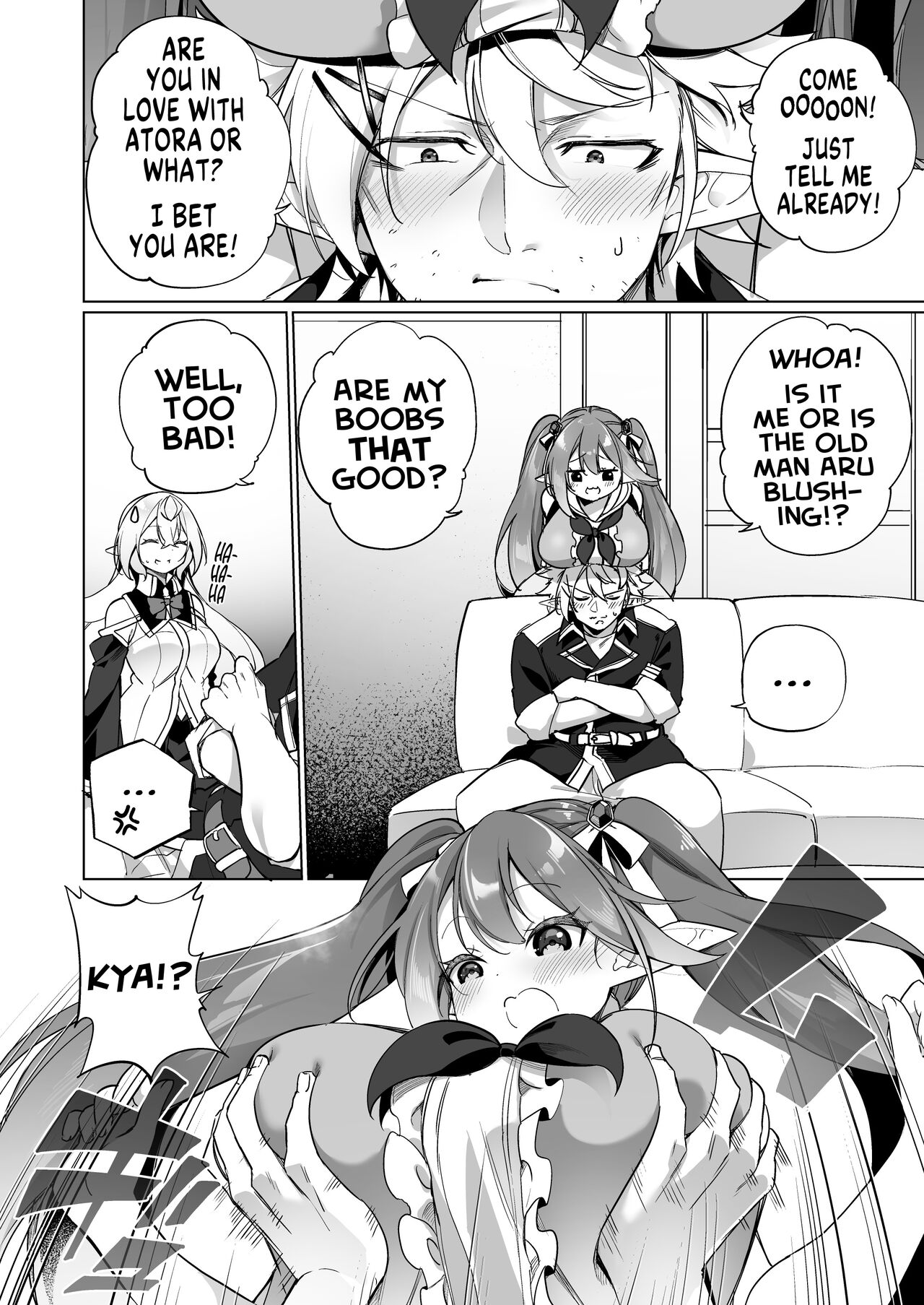 Mesugaki Elf ni Natta Don 2 Elf-ka no Kusuri part 3 | A Bandit Chief Who Turned Into a Bratty Elf Girl 2 Elvification Drug part 3 page 4 full