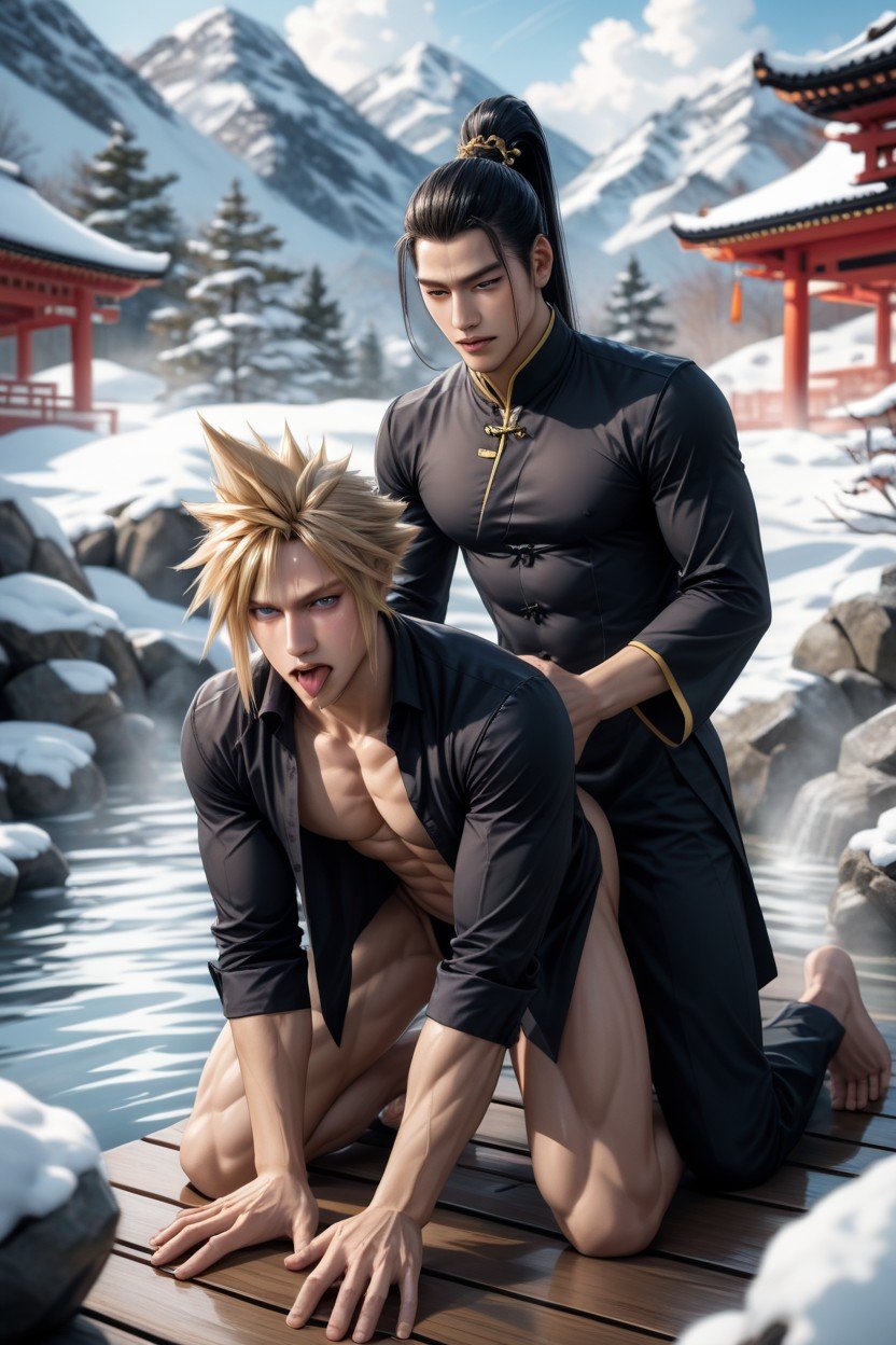 M2M BL Yaoi Gay Cloud Strife / part 3 Asian page 5 full