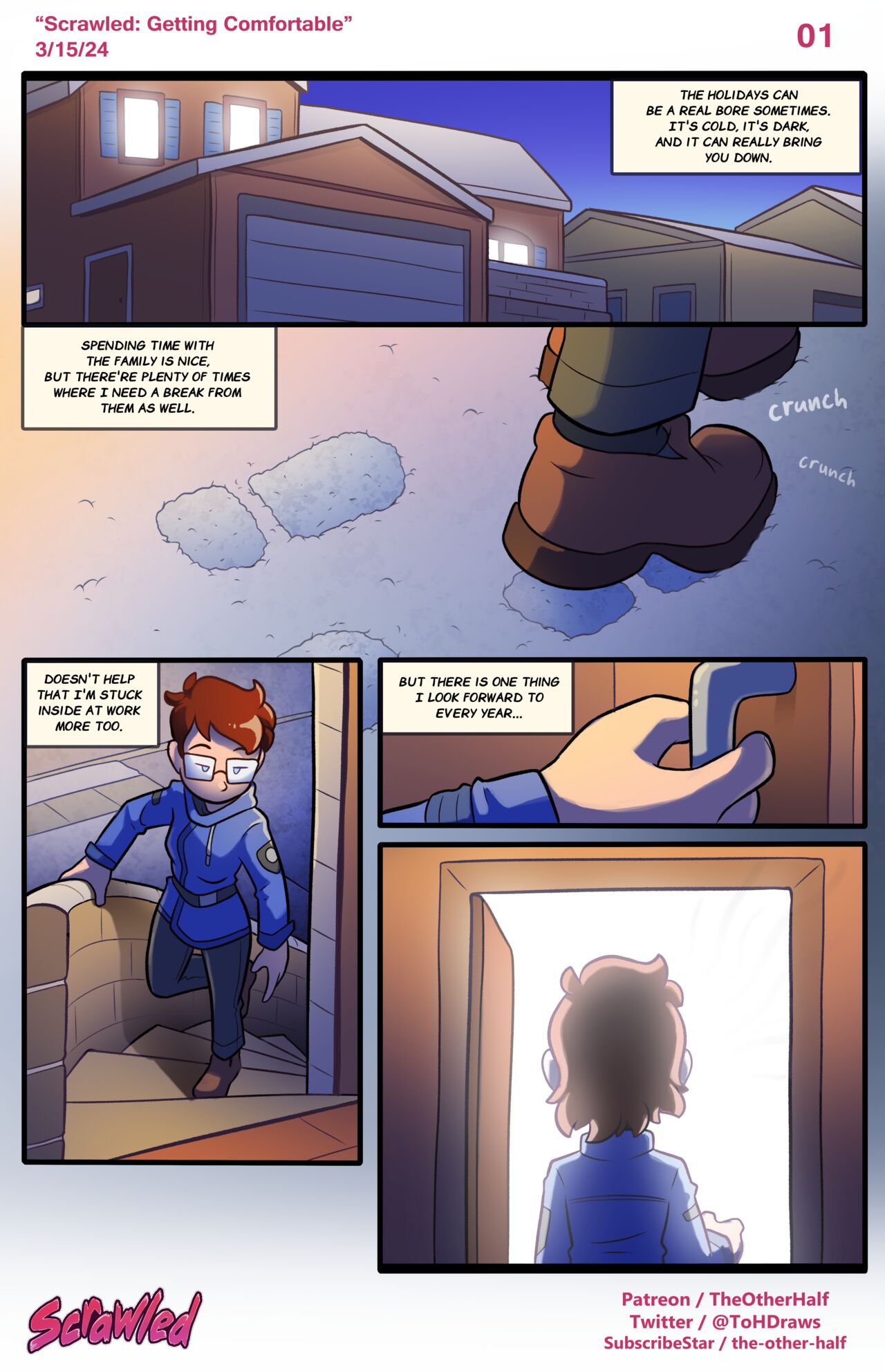 Scrawled: Getting Comfortable page 1 full