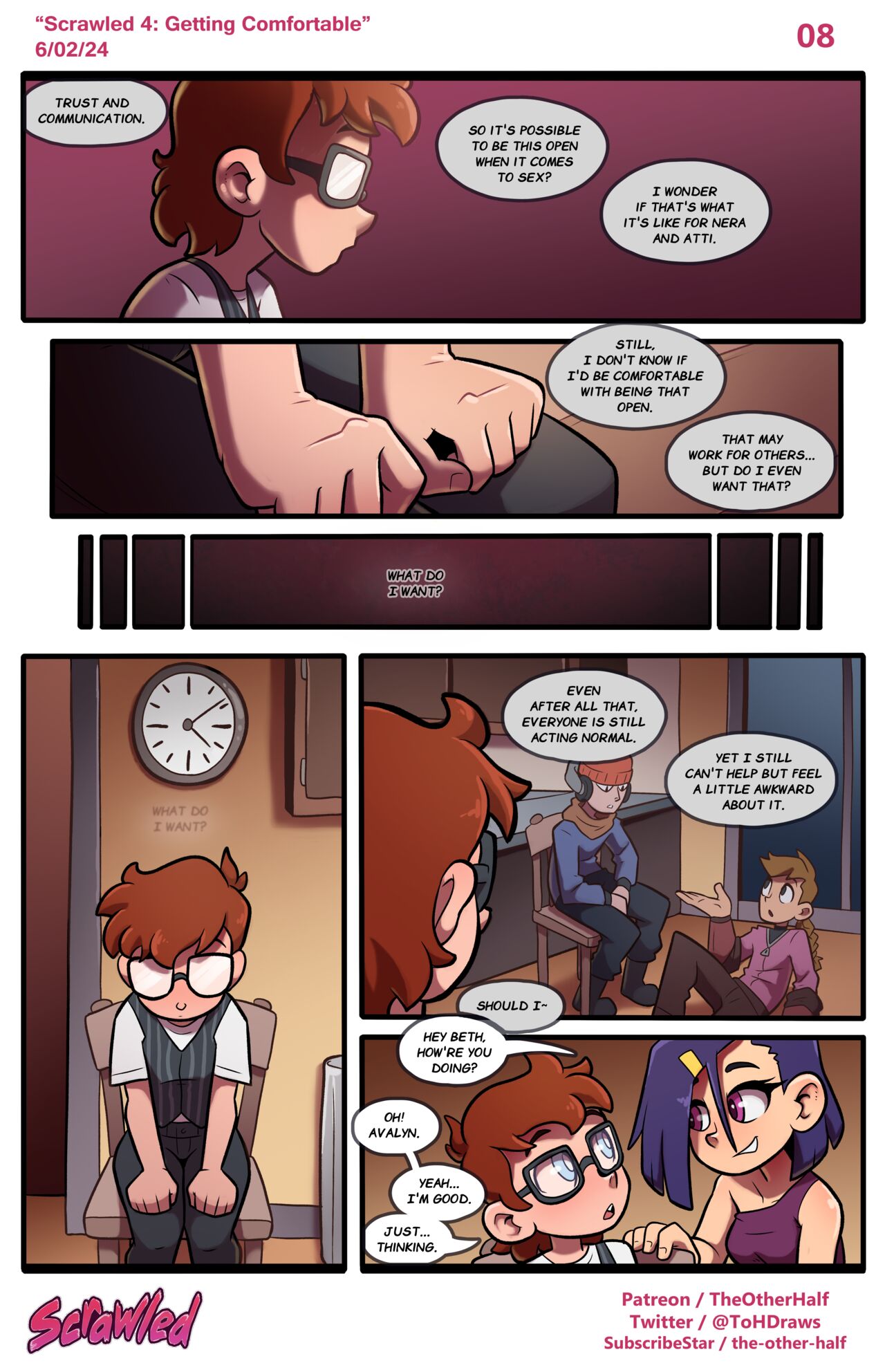 Scrawled: Getting Comfortable page 8 full
