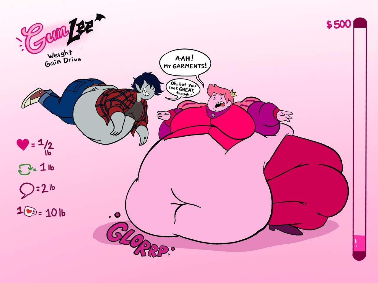 Marshall Lee and Prince Gumball Weight Gain page 2 full