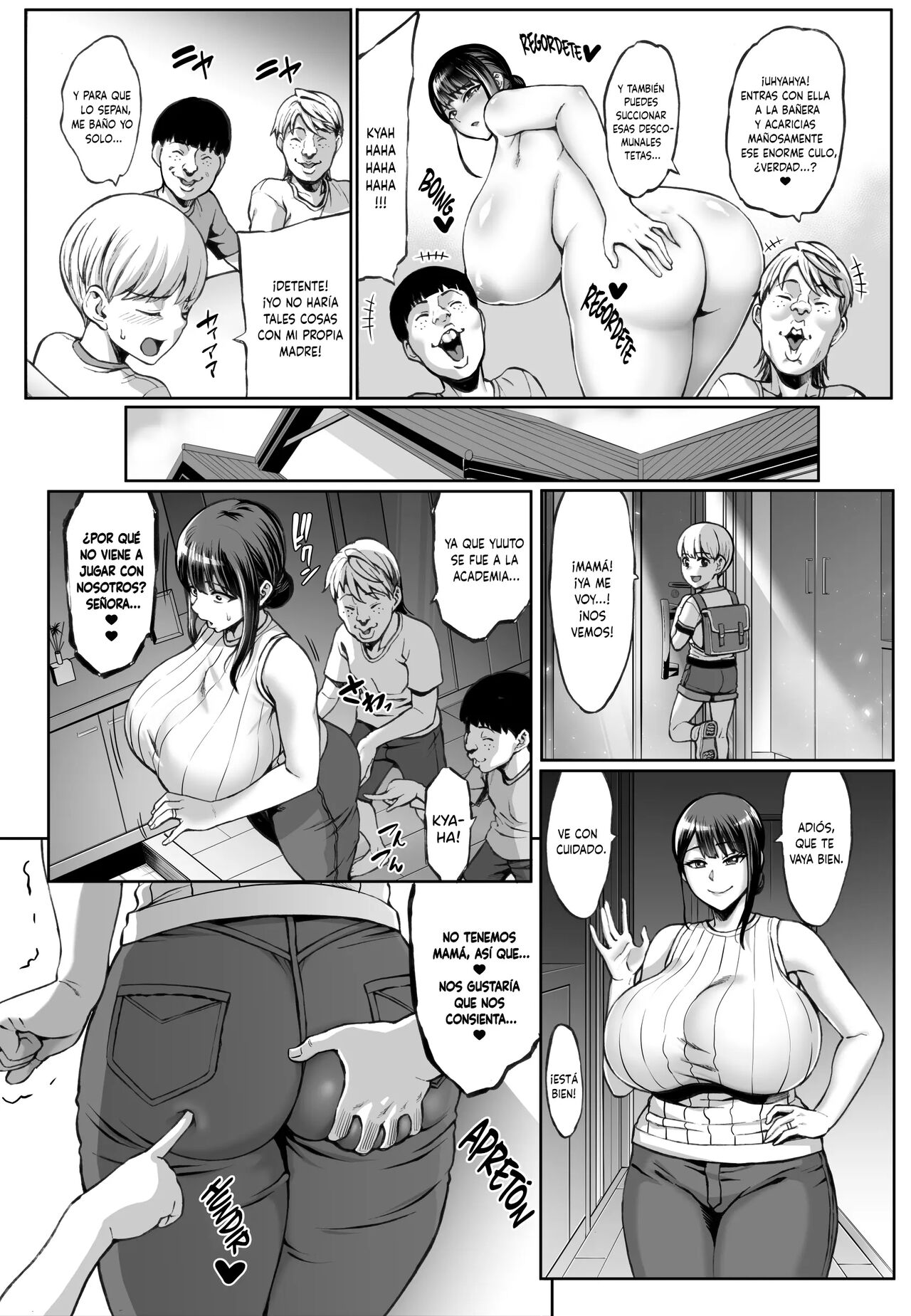 Omae no Kaa-chan Ikutoki no Kao Sugee Busu da zo w + Omake| La Cara de tu Madre cuando se viene es jodidamente Horrible + Omake page 5 full