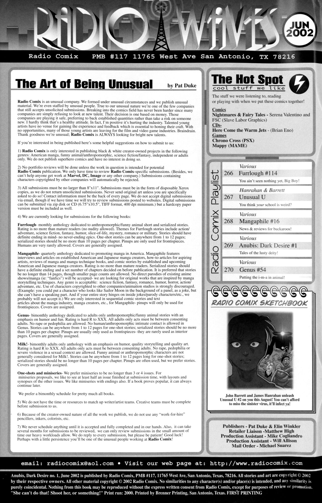 Anubis: Dark Desire #1 page 2 full