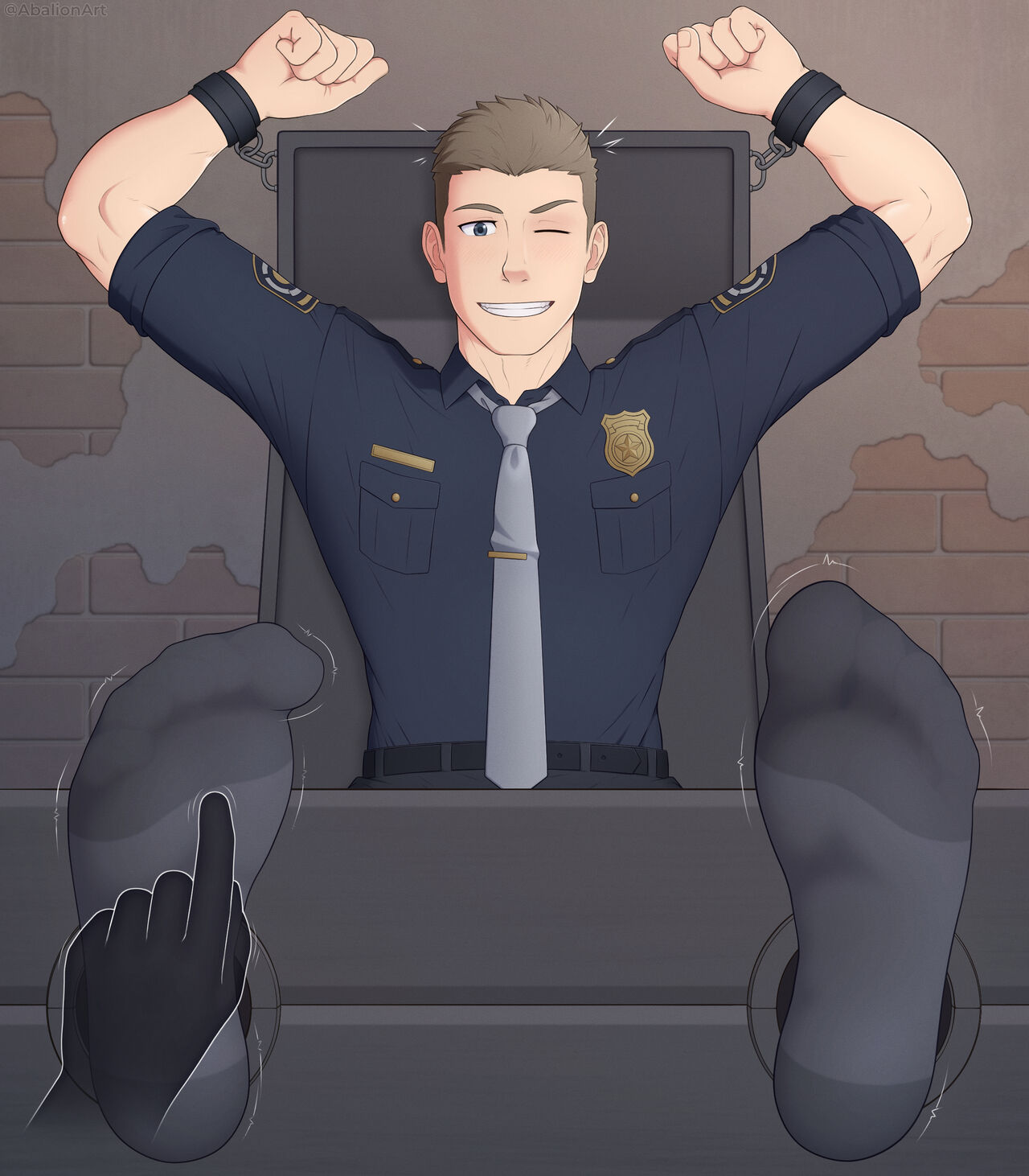 Tickled Police Officer CG Set page 2 full