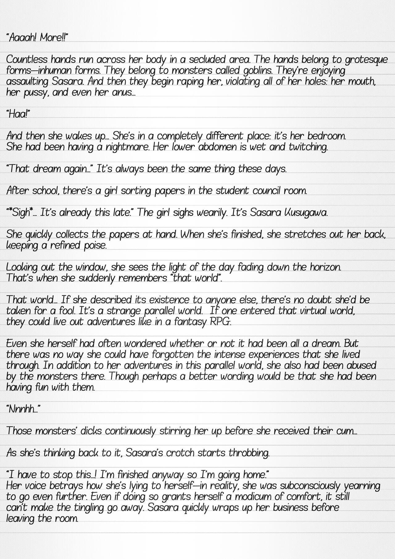 Misuke's Short Stories 12 - Sasara &amp; The Homeless page 2 full