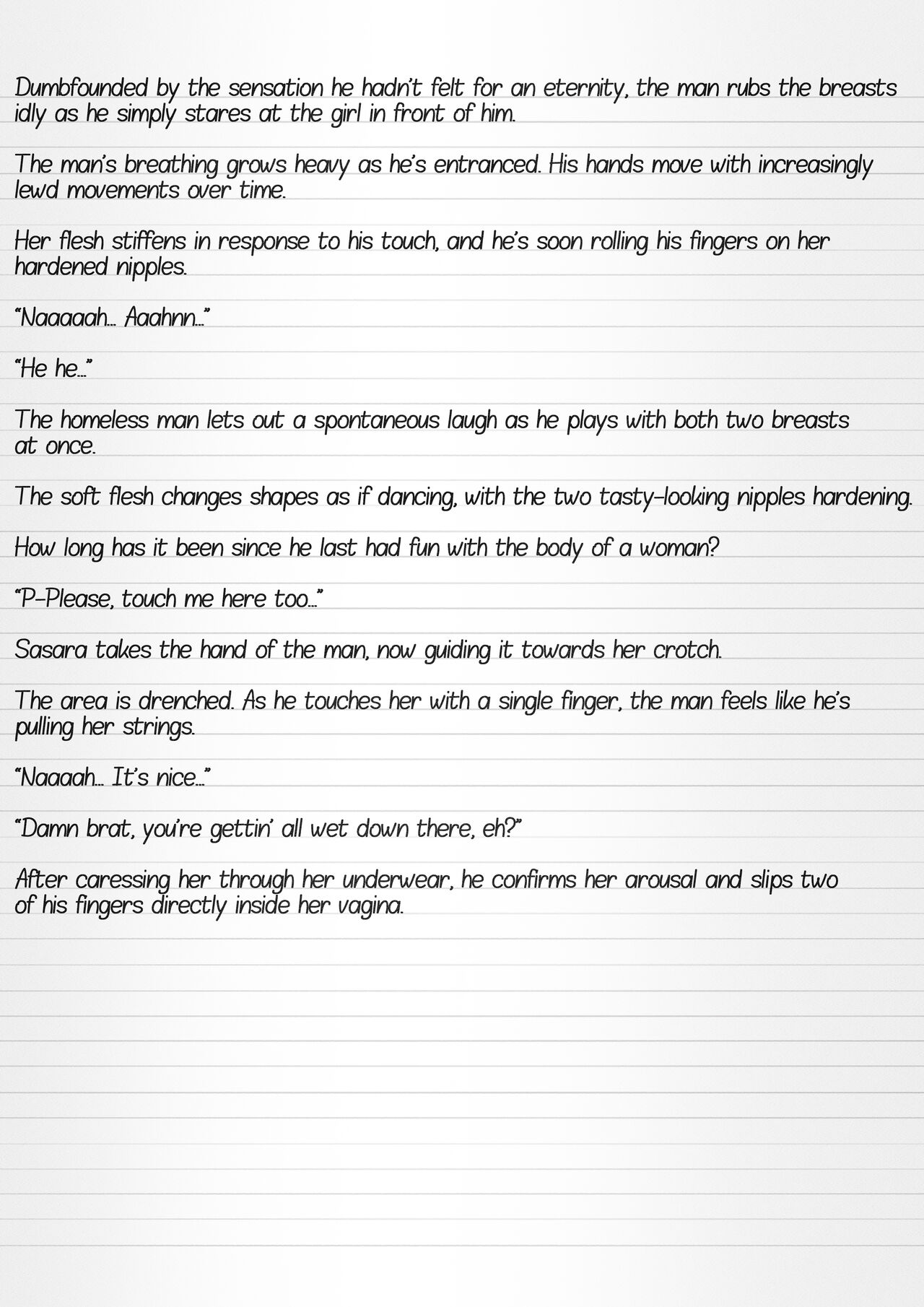 Misuke's Short Stories 12 - Sasara &amp; The Homeless page 6 full