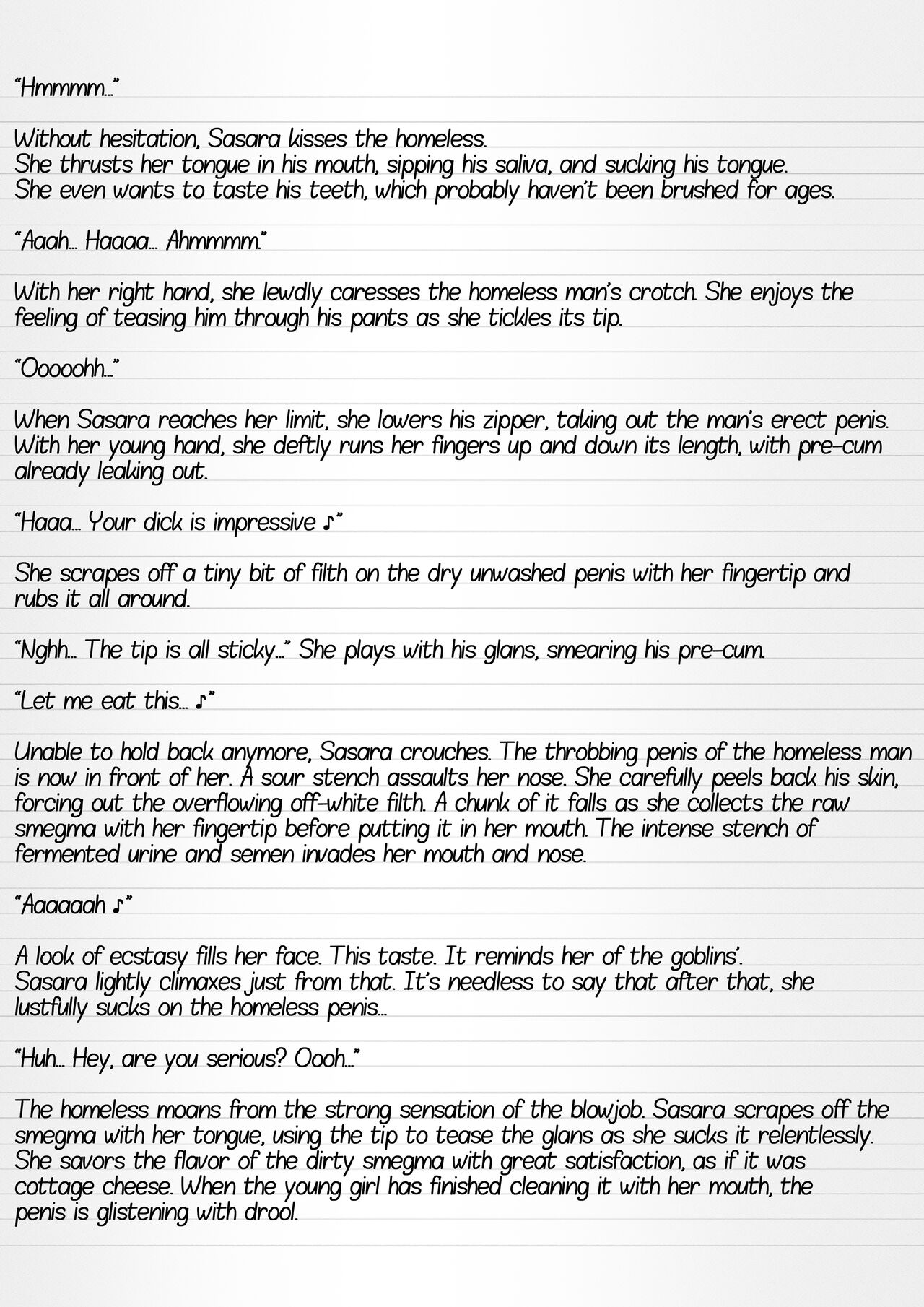 Misuke's Short Stories 12 - Sasara &amp; The Homeless page 8 full