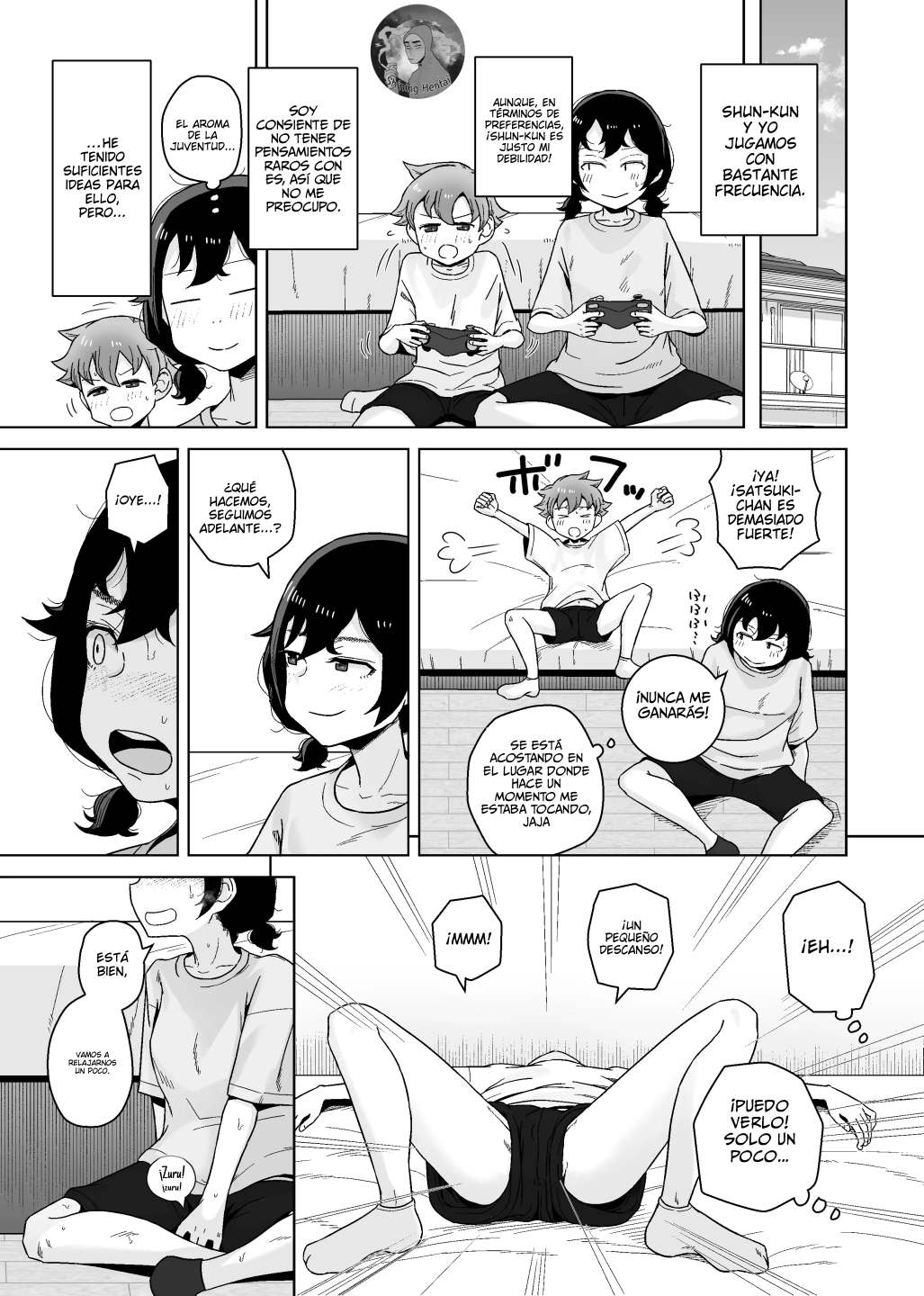 Onanie Izon Jidaraku Joshi wa Shounen no Onanie o Nozokimisuru. | Una chica autocrítica y adicta a la masturbación observa a un chico masturbarse. page 7 full