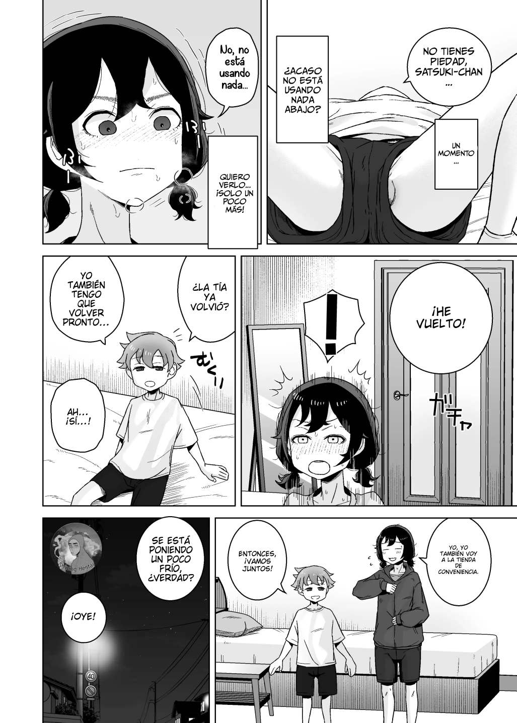 Onanie Izon Jidaraku Joshi wa Shounen no Onanie o Nozokimisuru. | Una chica autocrítica y adicta a la masturbación observa a un chico masturbarse. page 8 full