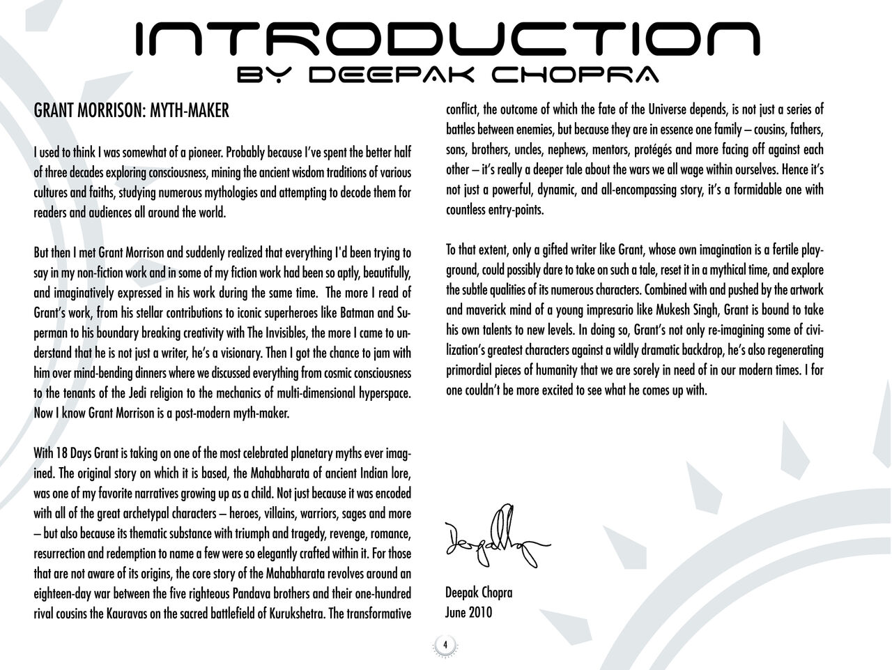 Grant Morrison's 18 Days - Scriptbook page 5 full