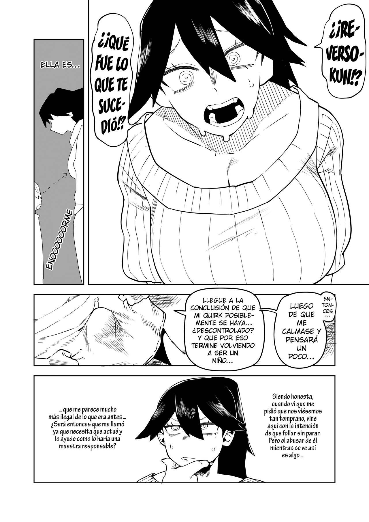Teisou Gyakuten Mono Midnight no Baai | Academia de Héroes &amp; una Moralidad Invertida 16: ~Midnight~ page 3 full