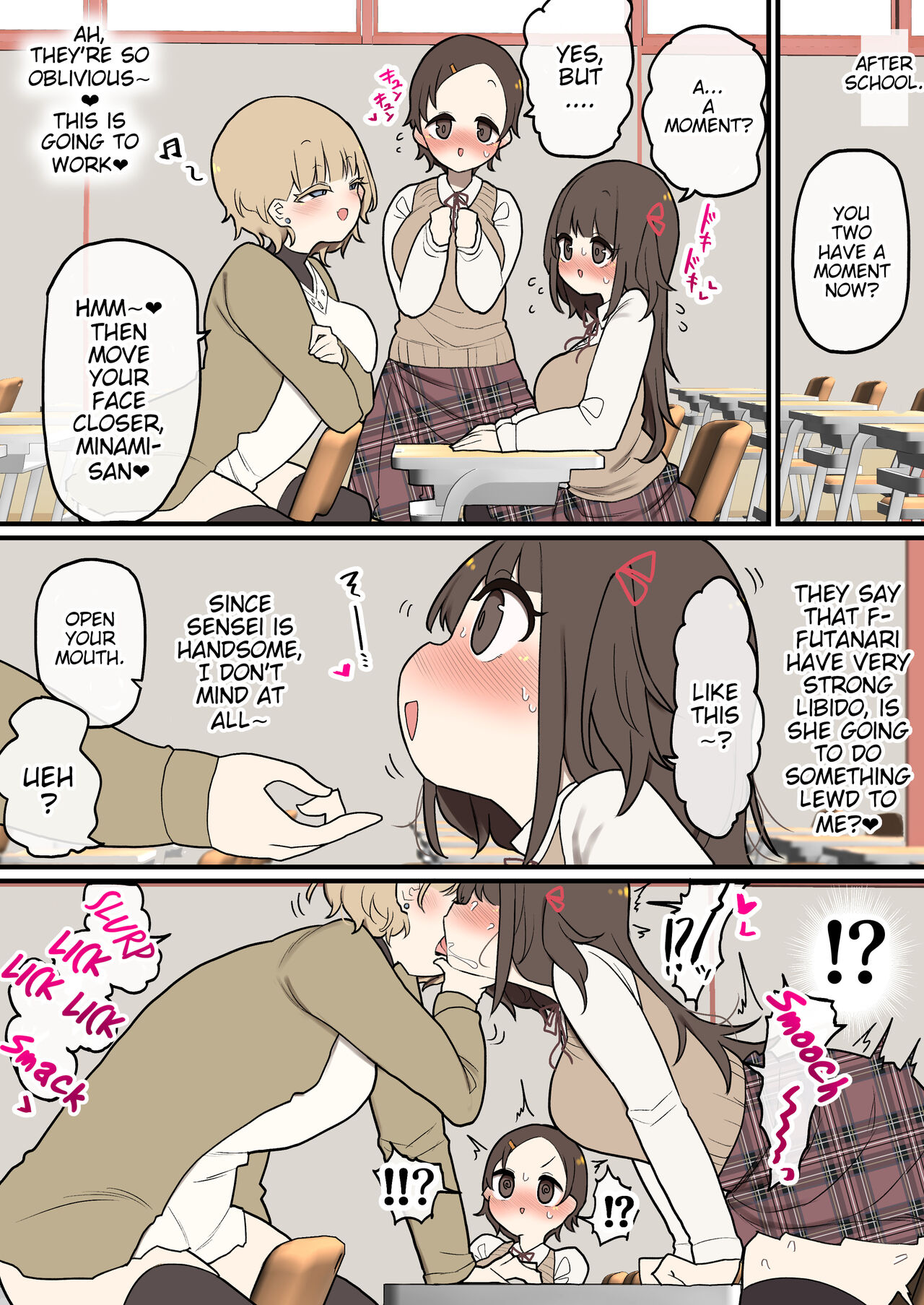 Futanari Ikemen Oneesan Sensei no Oshiego Zenin Meromero Harem page 2 full