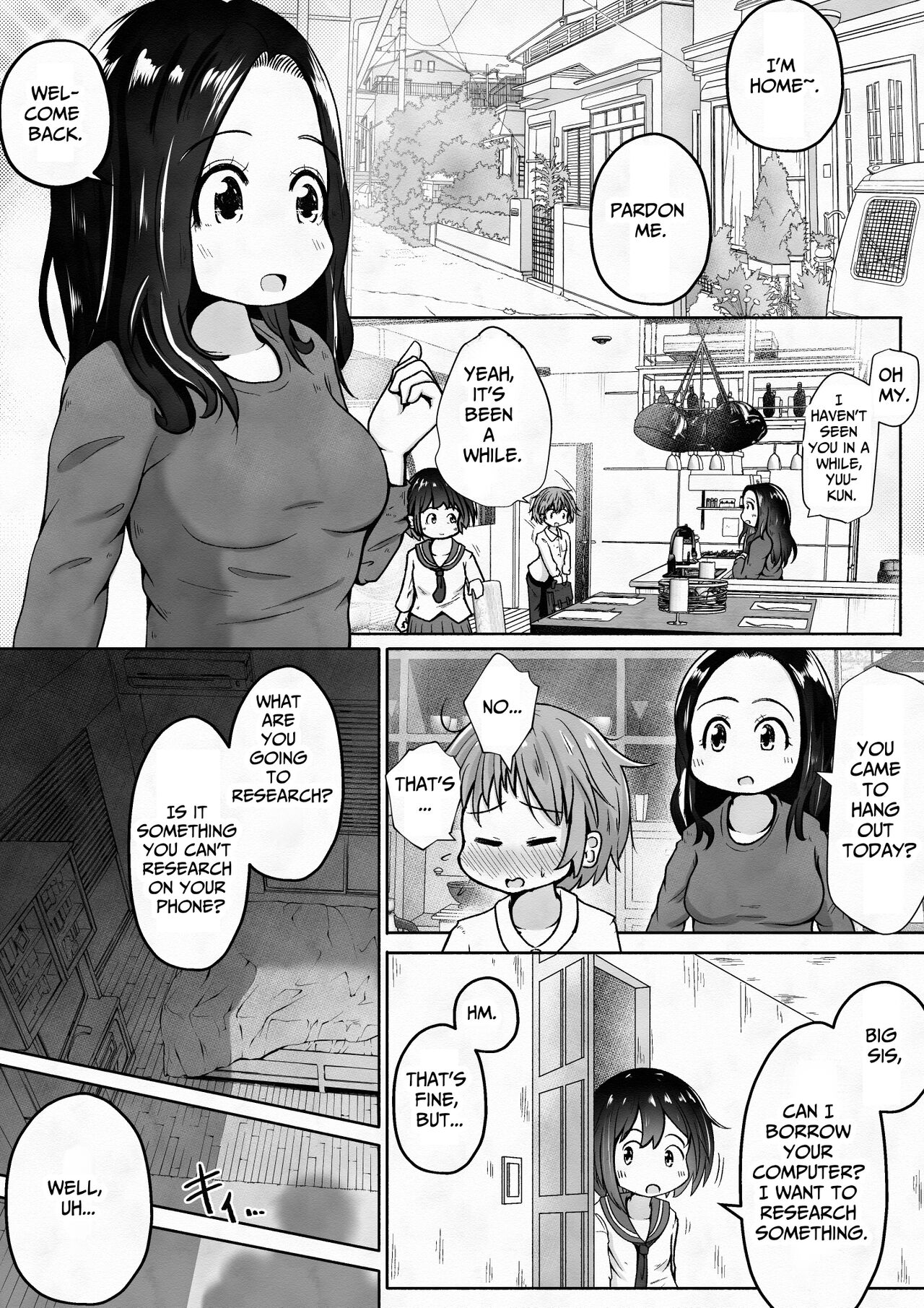Otoko no Ko ga Osananajimi no Shimai ni Kairaku Choukyou Saserareru Ohanashi | Pleasure Training By Two Sisters page 4 full