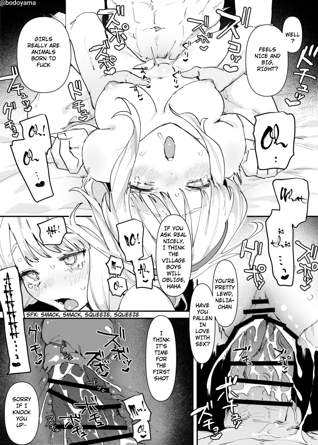Kuso Kizoku ni hamerareru Inaka Musume | A Country Girl Gets Impregnated by a Bastard Noble page 6 full