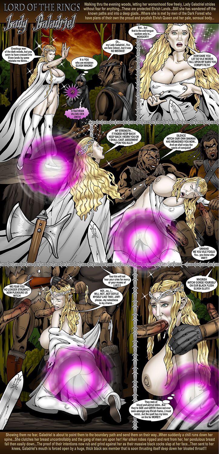 Lord Of The Black Cock Ring - Galadriel's BBC Gangrape page 1 full