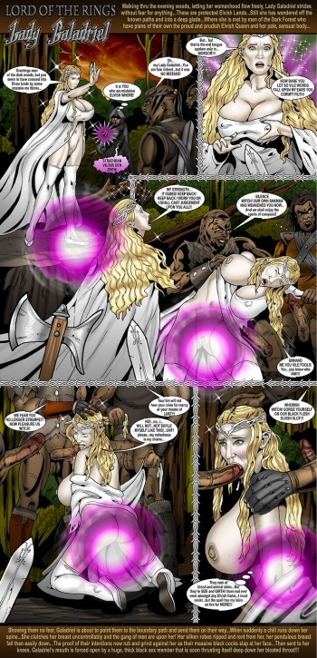 Lord Of The Black Cock Ring - Galadriel's BBC Gangrape cover