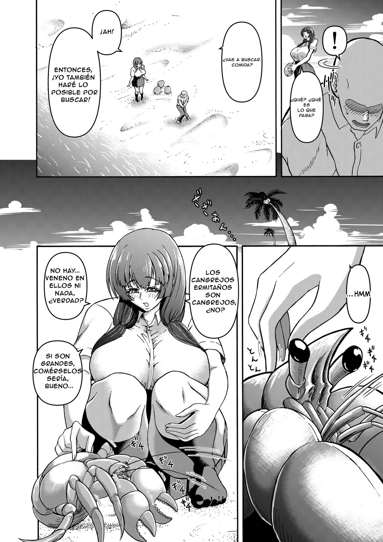 Danjo Futari de Mujintou, Nani mo Okinai hazu mo Naku... | Con un Hombre y una Mujer en una Isla Desierta, Algo Tiene que Pasar page 8 full