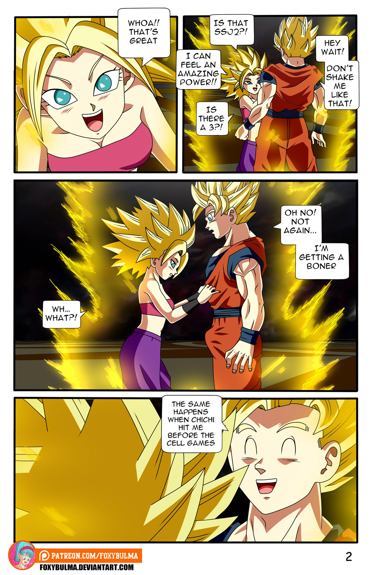Saiyan Threesome page 2 full
