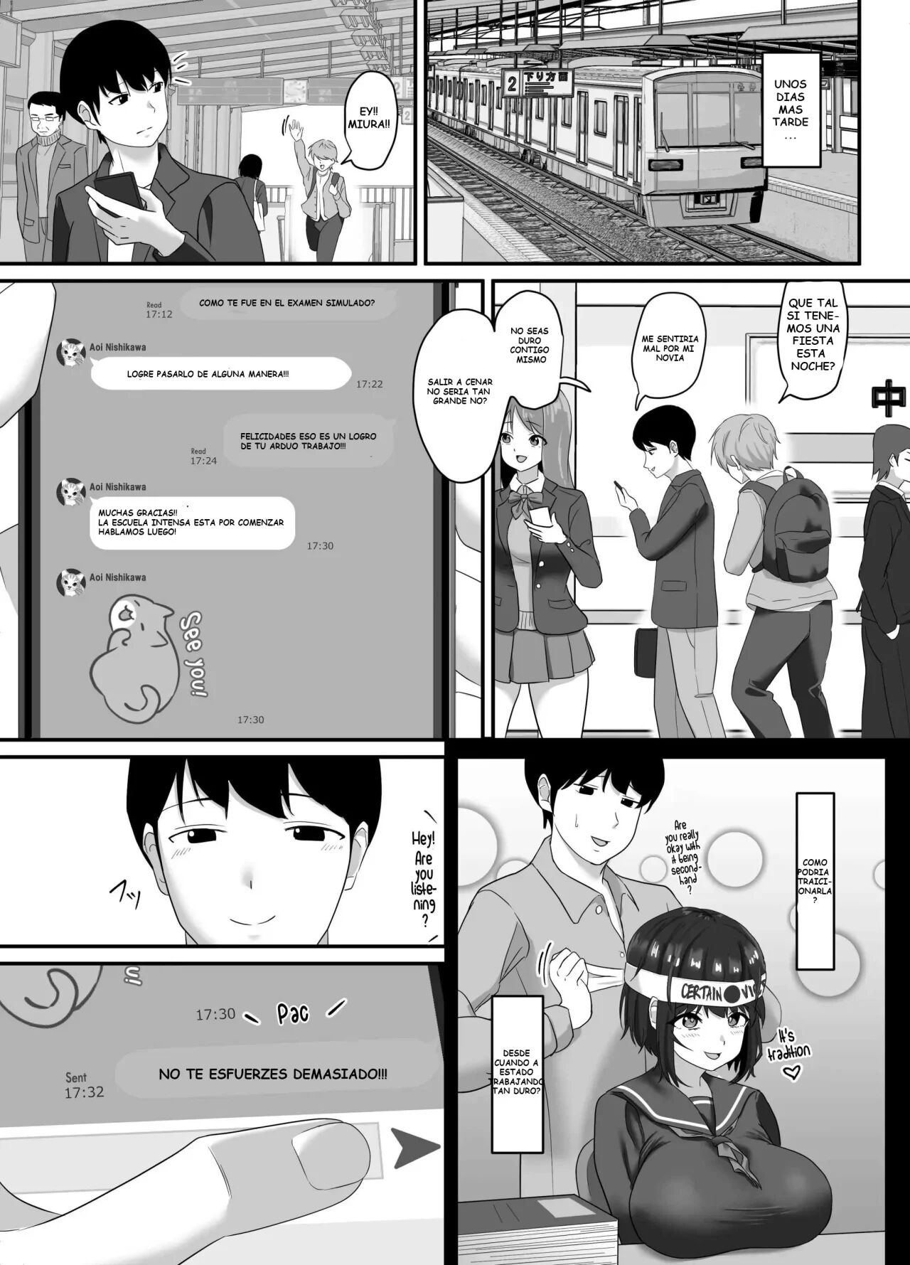 Ochi Muku ~Enkyori Renaichuu no Seijun Kanojo ga Charao ni Yogosareru Hanashi~ page 7 full