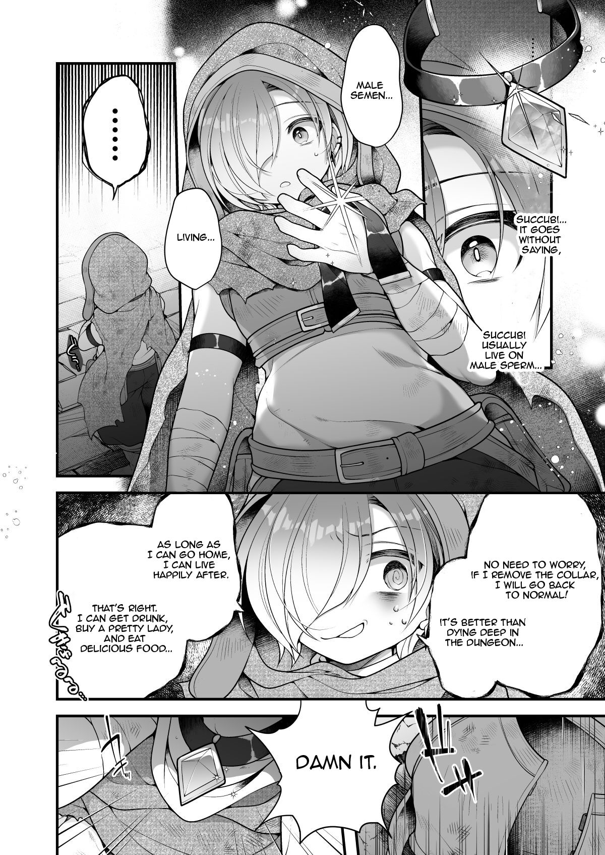 Succubus Shoku. ~Boukensha Ore, Meikyuu de Shokuryou ga Tsukita node Succubus ni Natte Kikan Shimasu~ | I, an Adventurer ran out of food in the dungeon, so I turned into a Succubus. page 7 full