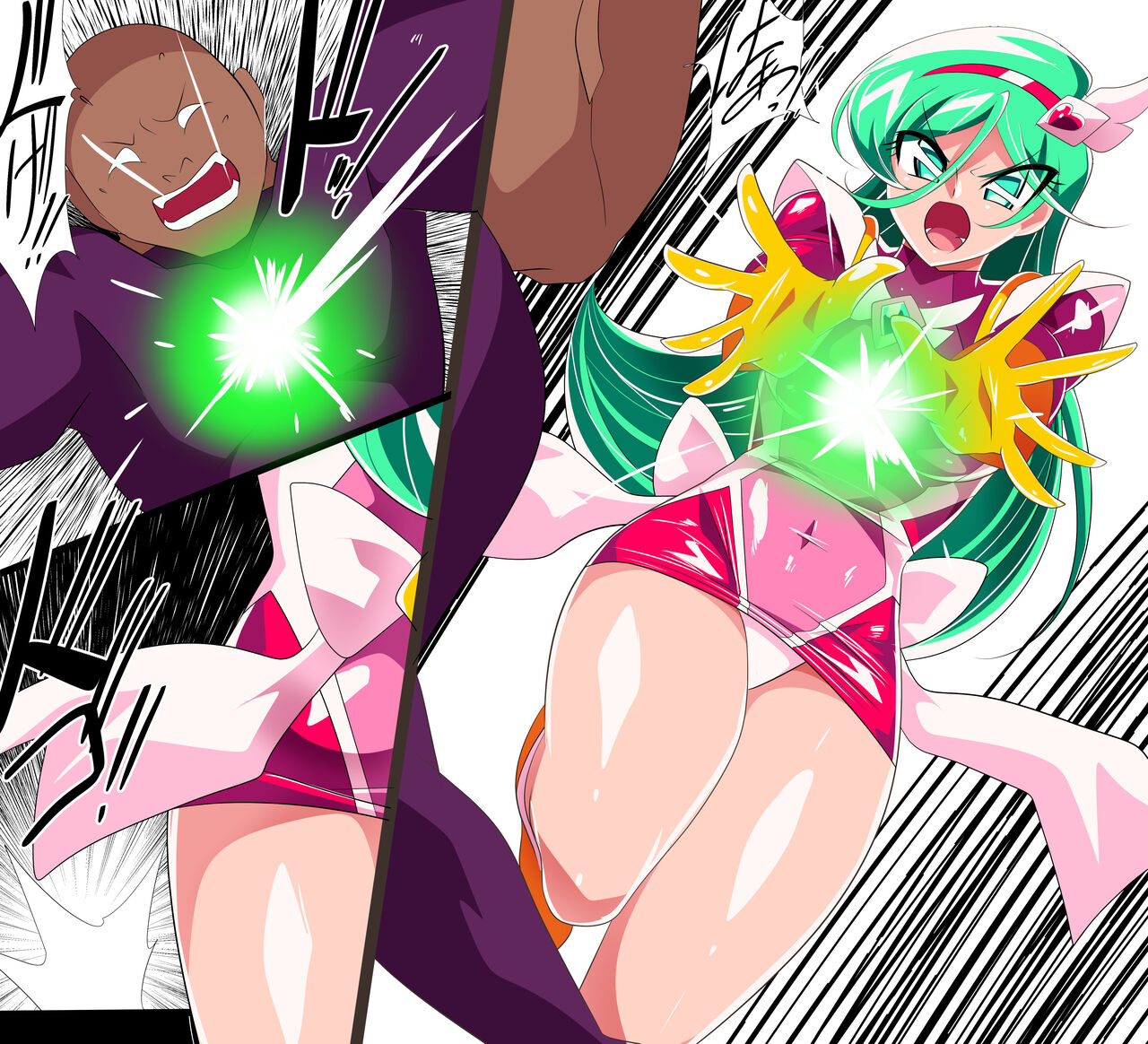 w402  Psycho Lady Meteor defeated in battle, 8 pages in total page 1 full