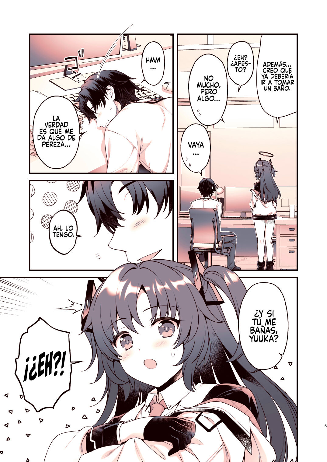 Shower de Yuuka to page 4 full