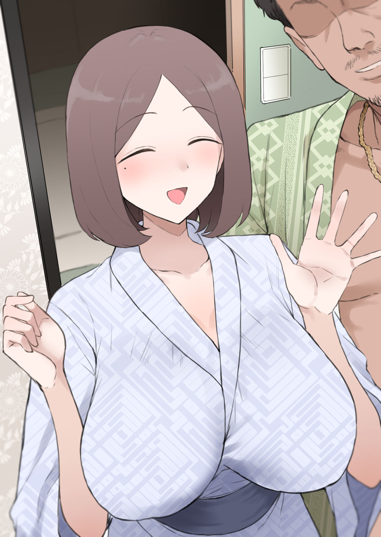 NTR of a squinting, gentle mother - LINE screen style page 6 full