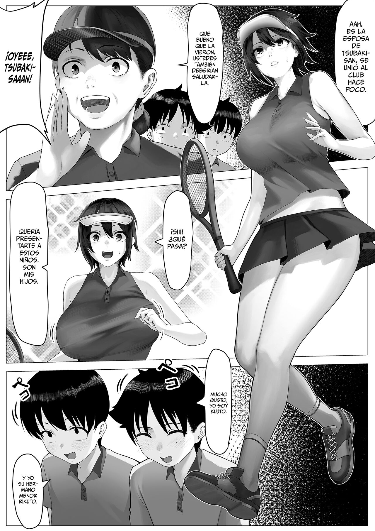 Mama-san Tennis Gasshuku ni Tsuiteitta Ero Kyoudai page 3 full