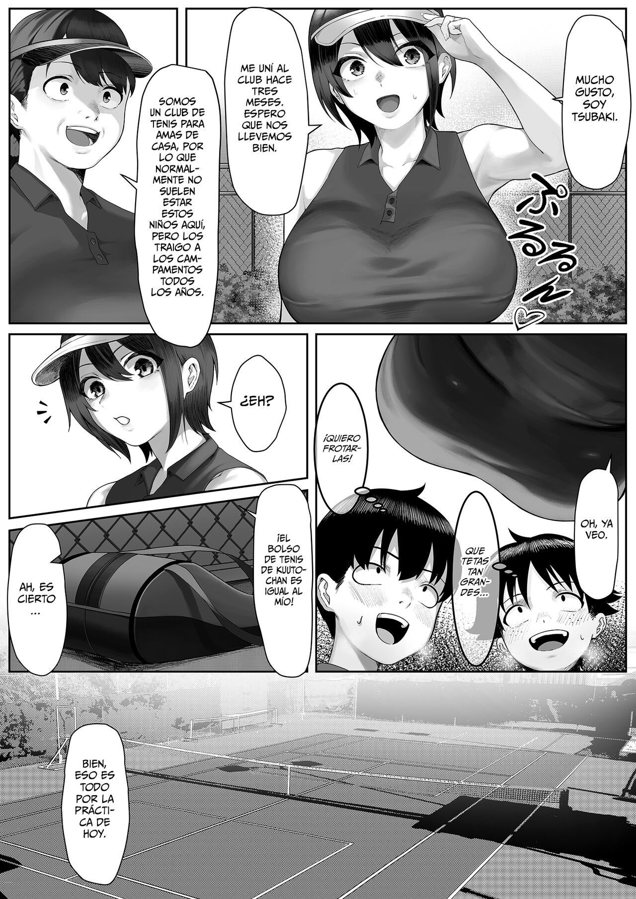 Mama-san Tennis Gasshuku ni Tsuiteitta Ero Kyoudai page 4 full