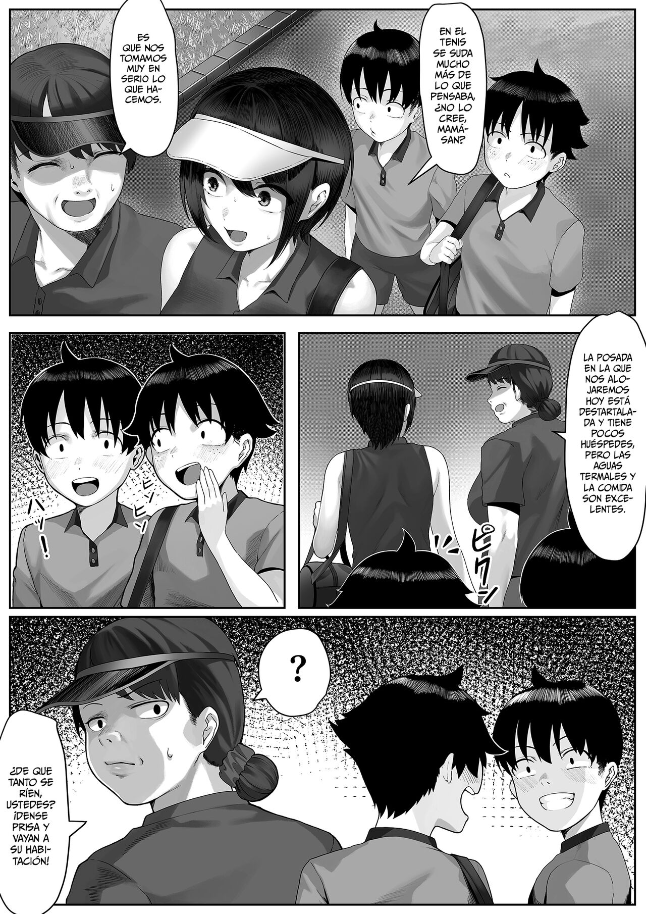 Mama-san Tennis Gasshuku ni Tsuiteitta Ero Kyoudai page 5 full