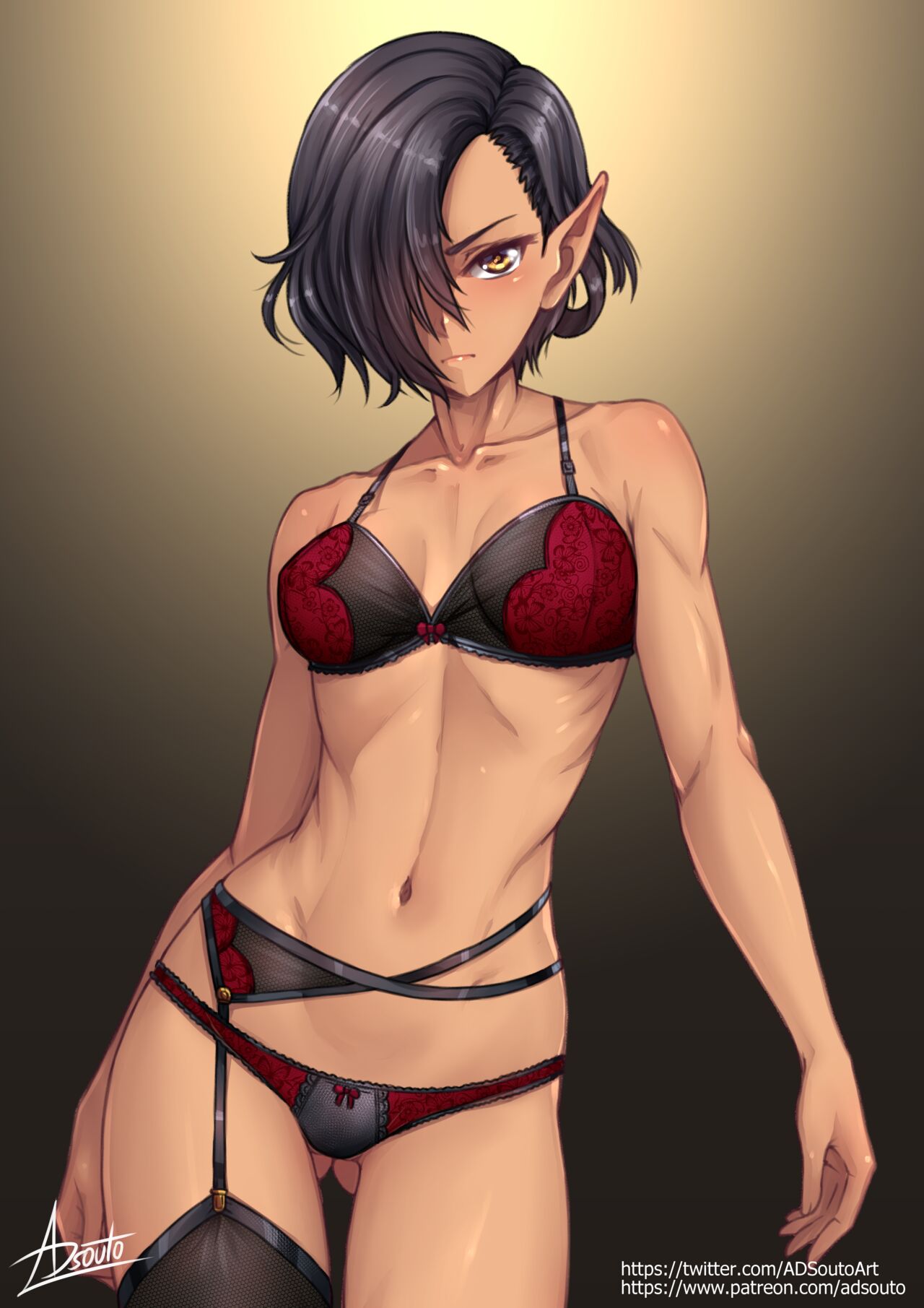 Luca, Half Dark-Elf Warrior / Kuroinu 2 page 8 full