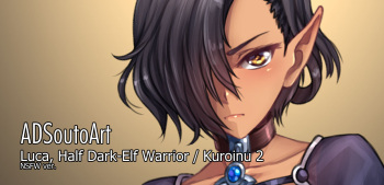 Luca, Half Dark-Elf Warrior / Kuroinu 2 cover