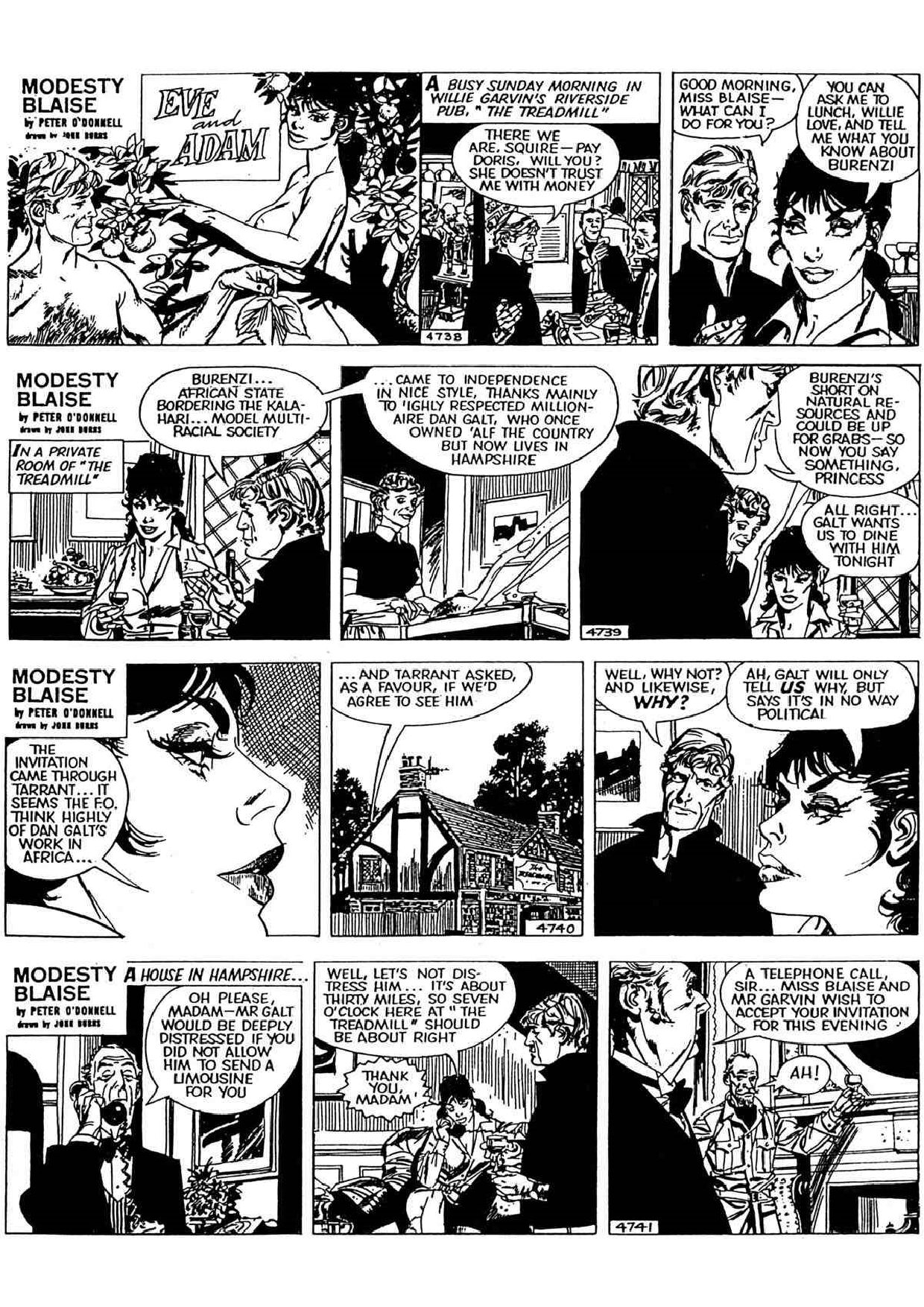 Modesty Blaise - Eve and Adam page 1 full