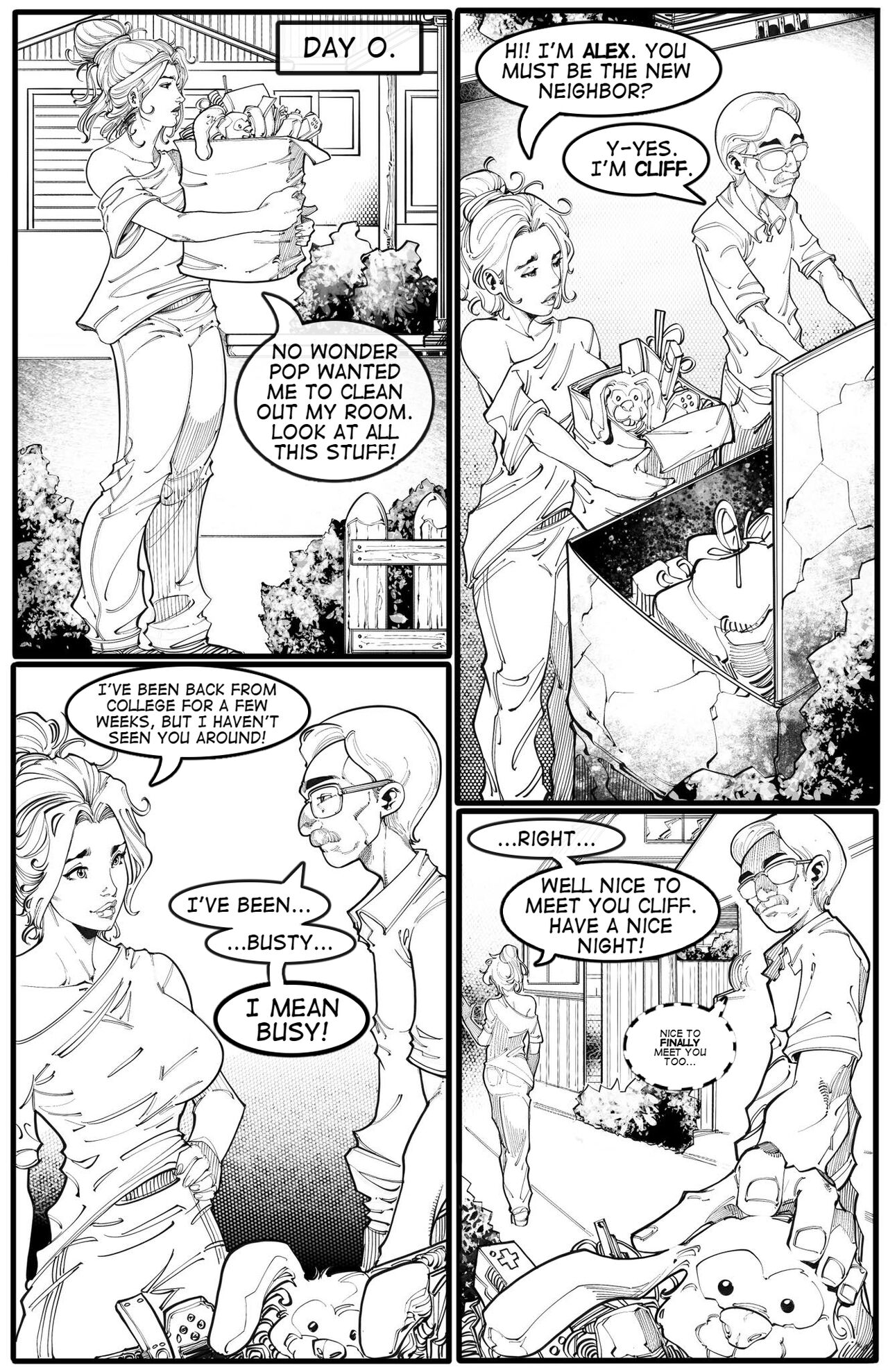 Cabin in the Morning Woods: Prequel page 1 full
