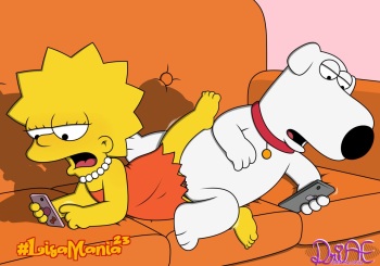 Lisa &amp; Brian in the sofa  Lisamania cover