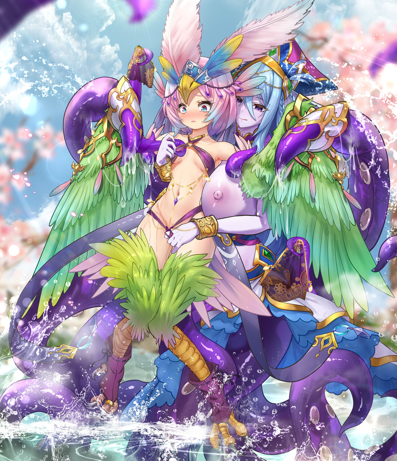 章鱼娘帮助鸟娘产卵 page 4 full