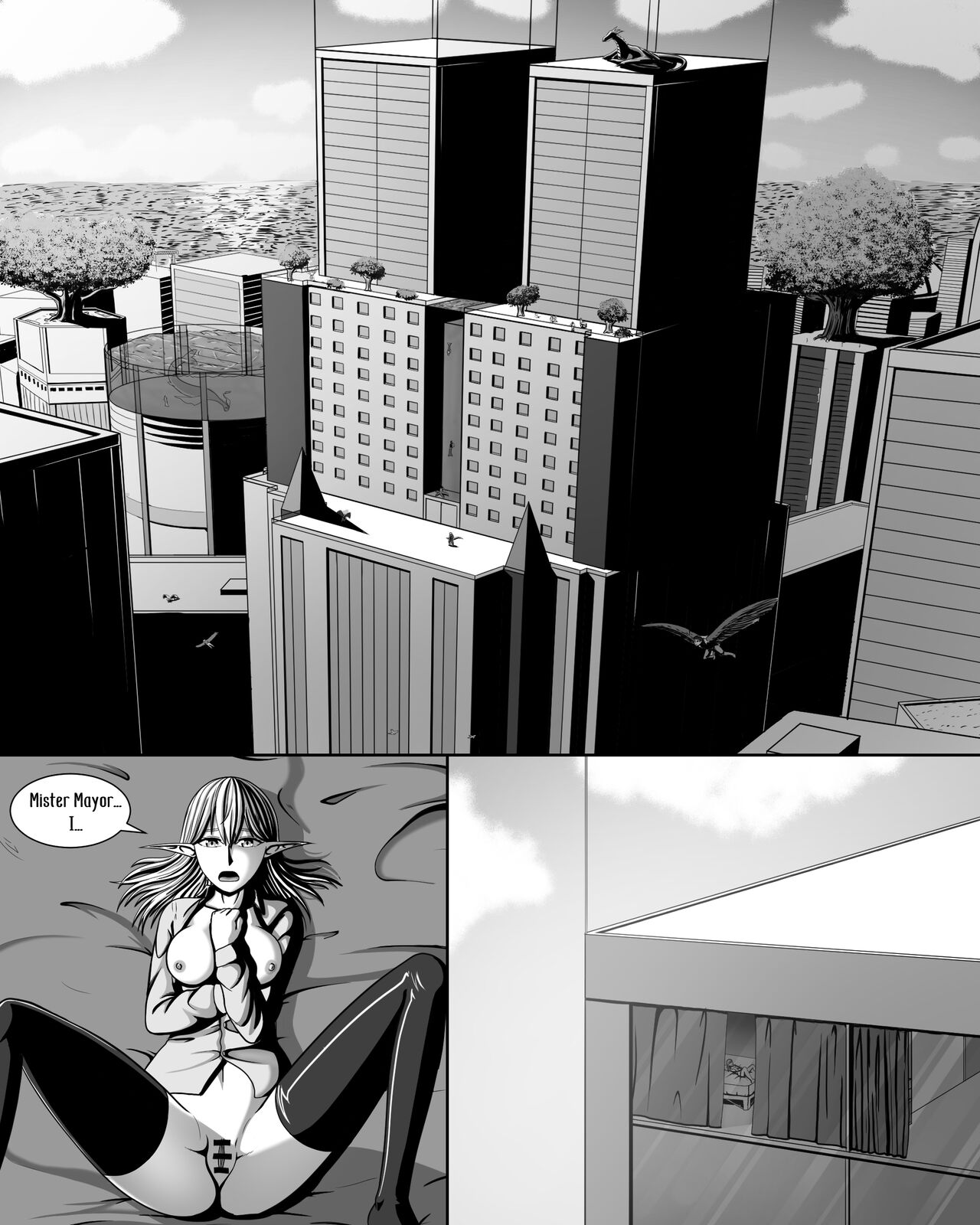 Yousei Tokushuu Shichou no Himitsu | Fairy Feature: The Mayor's secret page 4 full