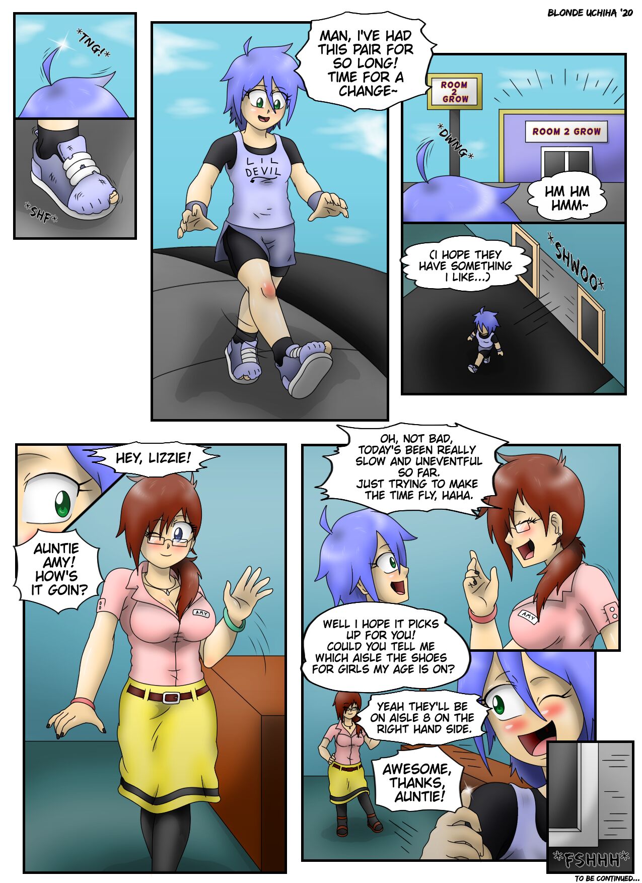 Lizzie &amp; Amy's Swappin' Good Time page 1 full
