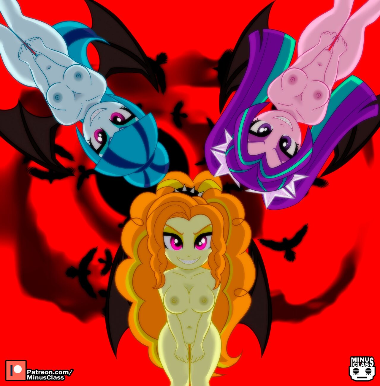 The Dazzlings nude by artist:minusclass page 4 full
