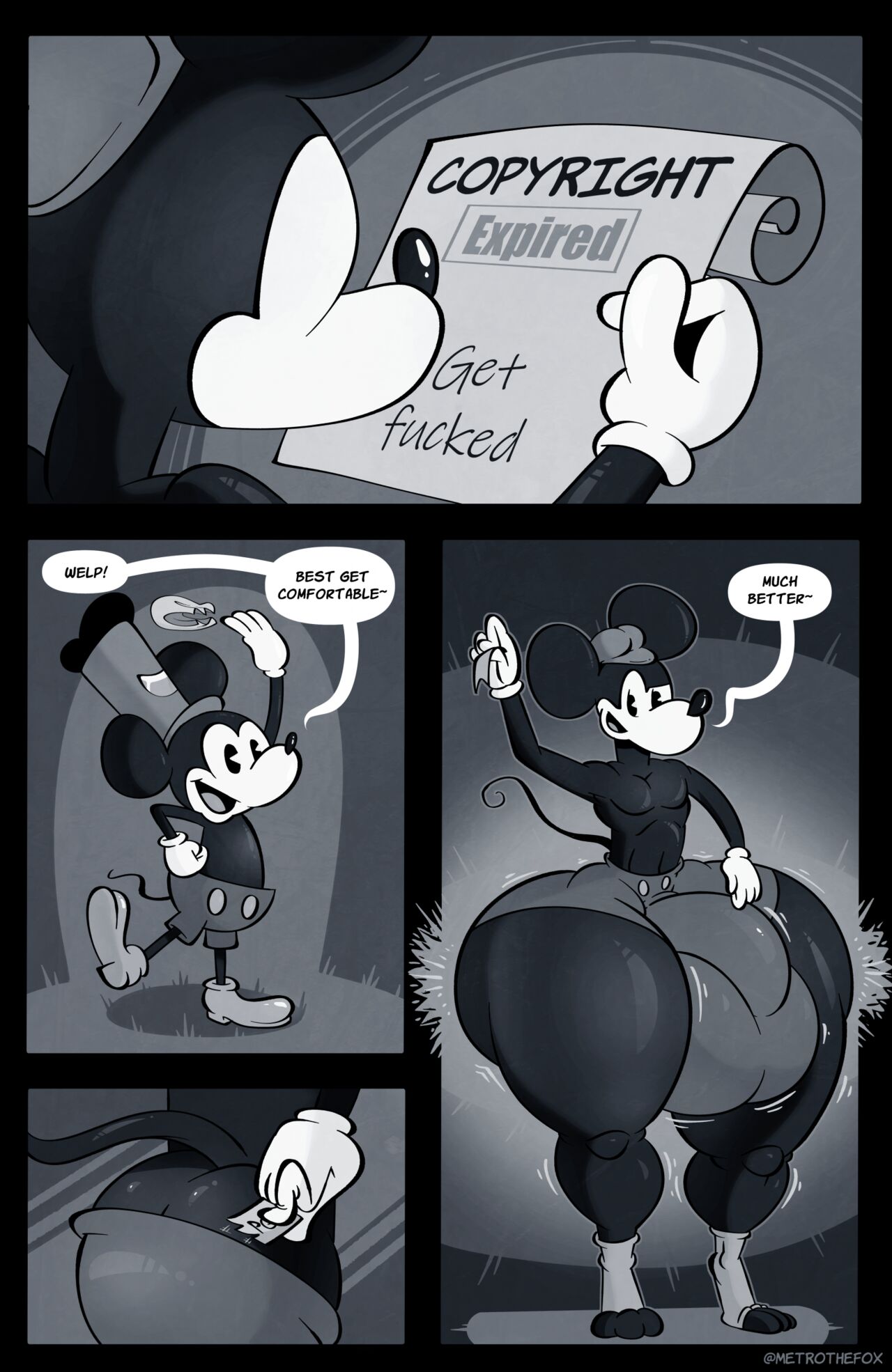 Mickey and Ozwald in: Free Public Use page 1 full