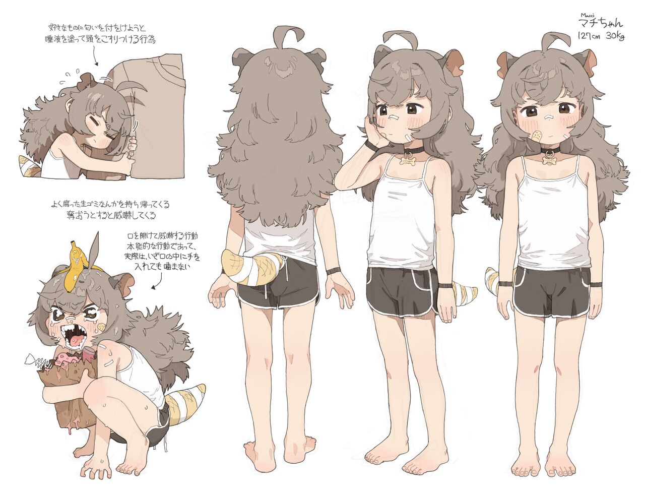 Machi-chan Settei E | Macci-chan Concepts page 1 full
