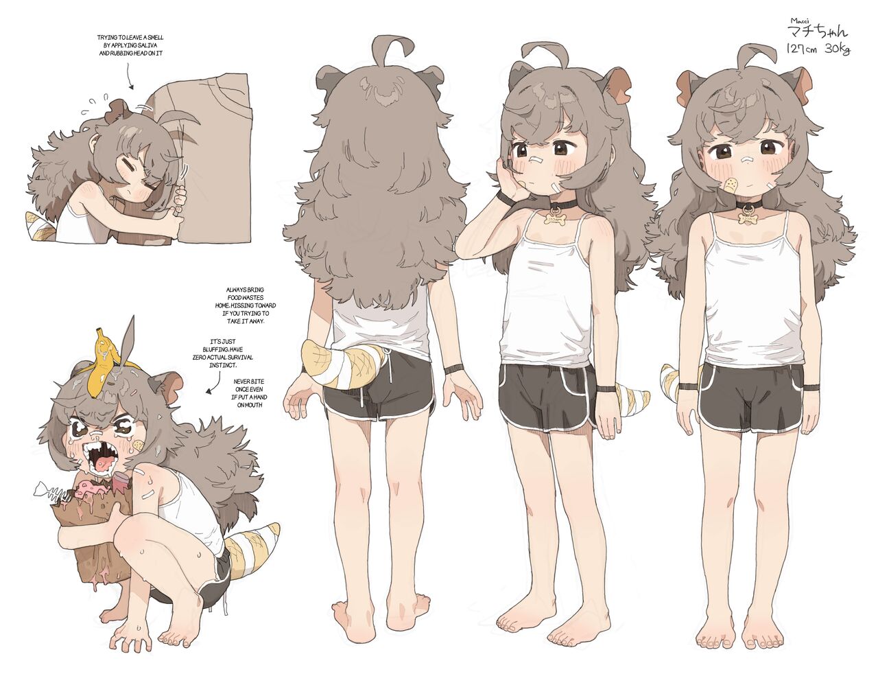 Machi-chan Settei E | Macci-chan Concepts page 3 full