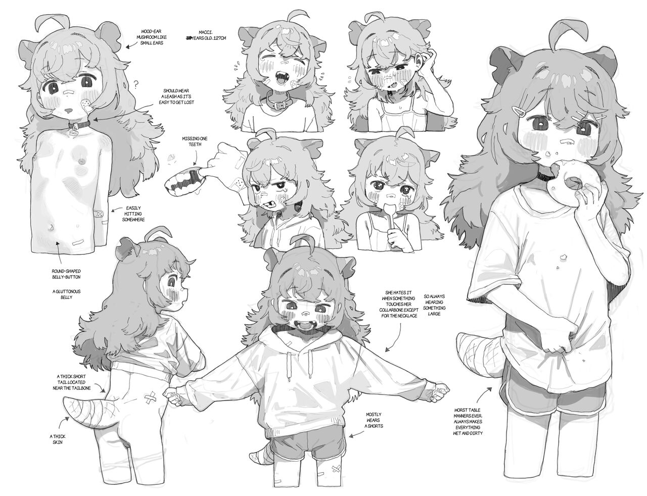 Machi-chan Settei E | Macci-chan Concepts page 4 full