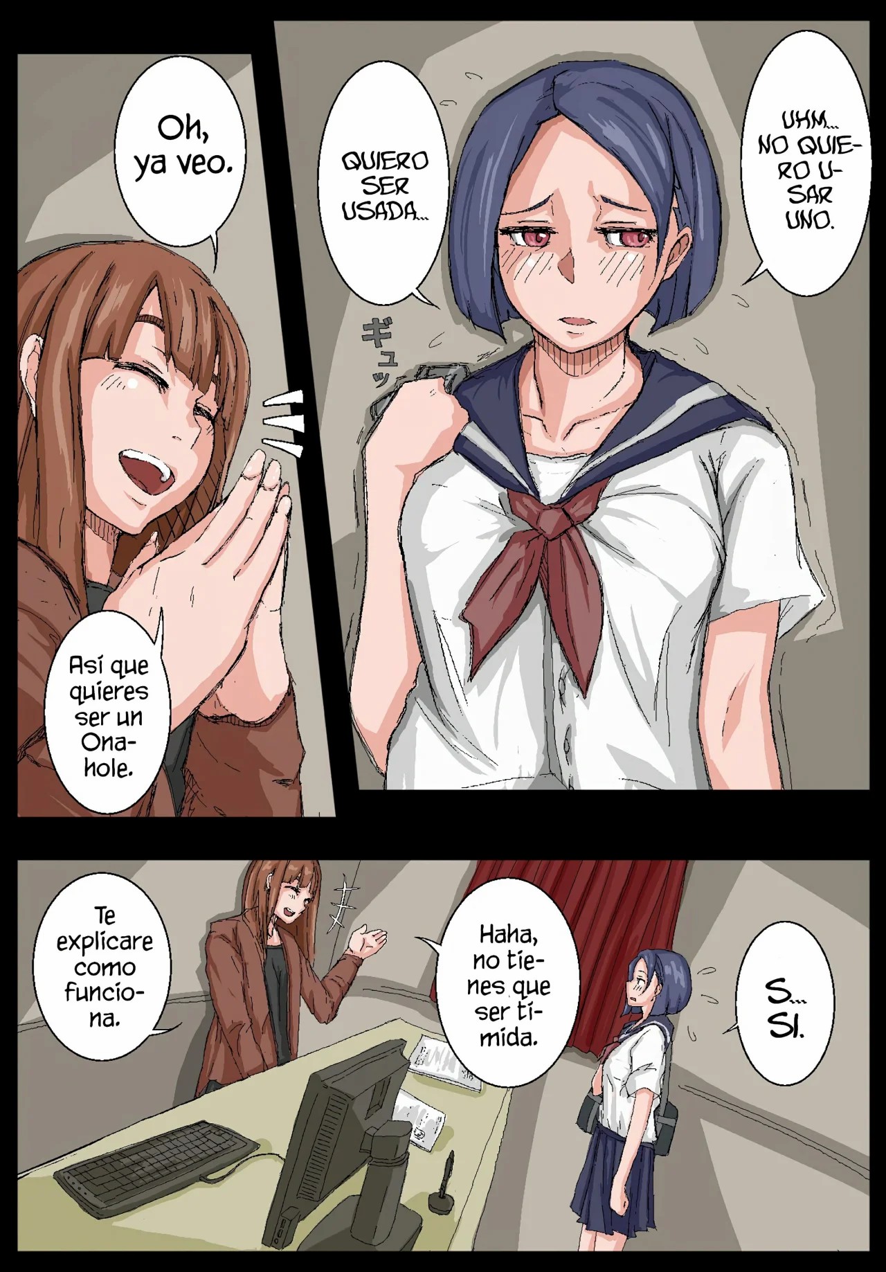 Onahole Senpai. page 6 full