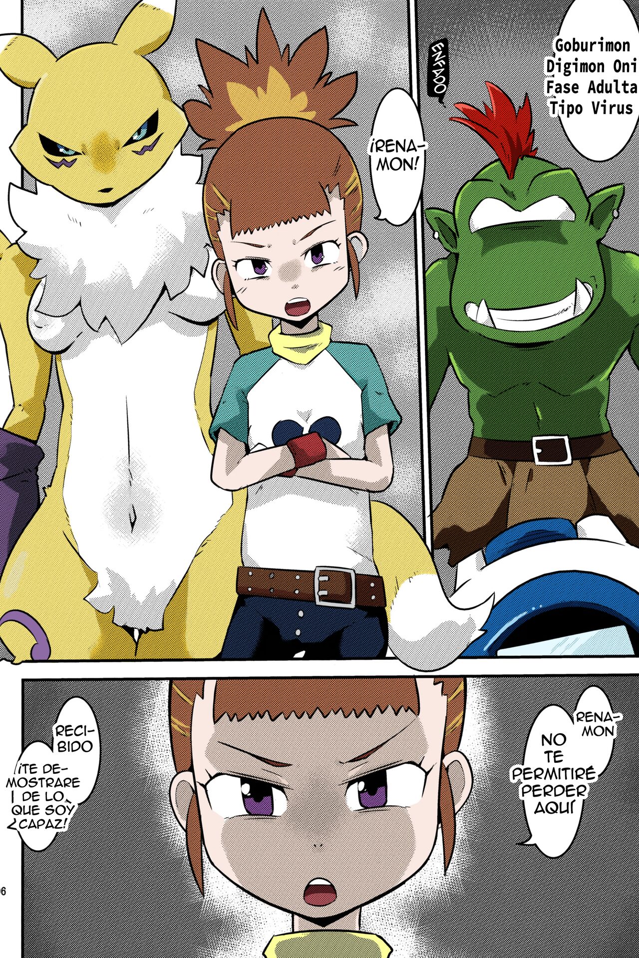 Gobli nanka ni Zettai Makenai mon. Spanish Colored page 7 full