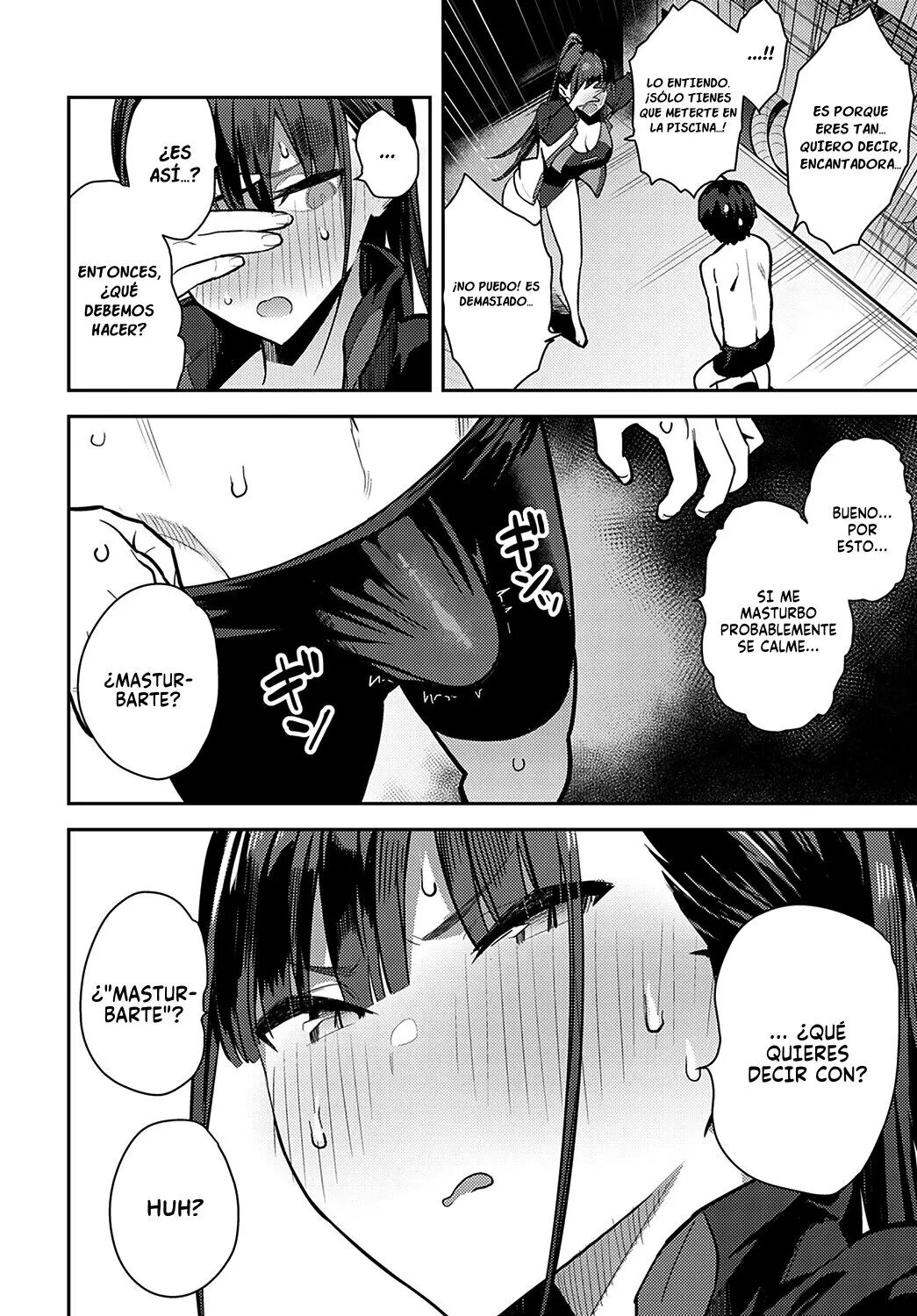 Kyouei Senpai ni Nuite morau | Siendo Masturbado por la Senpai del Club de Natación page 7 full