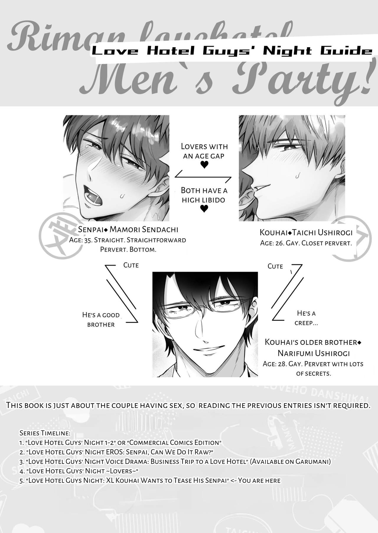 Office Worker's Love Hotel 5 Guys' Night EROS ~XL Kouhai Wants to Tease His Senpai~ page 3 full